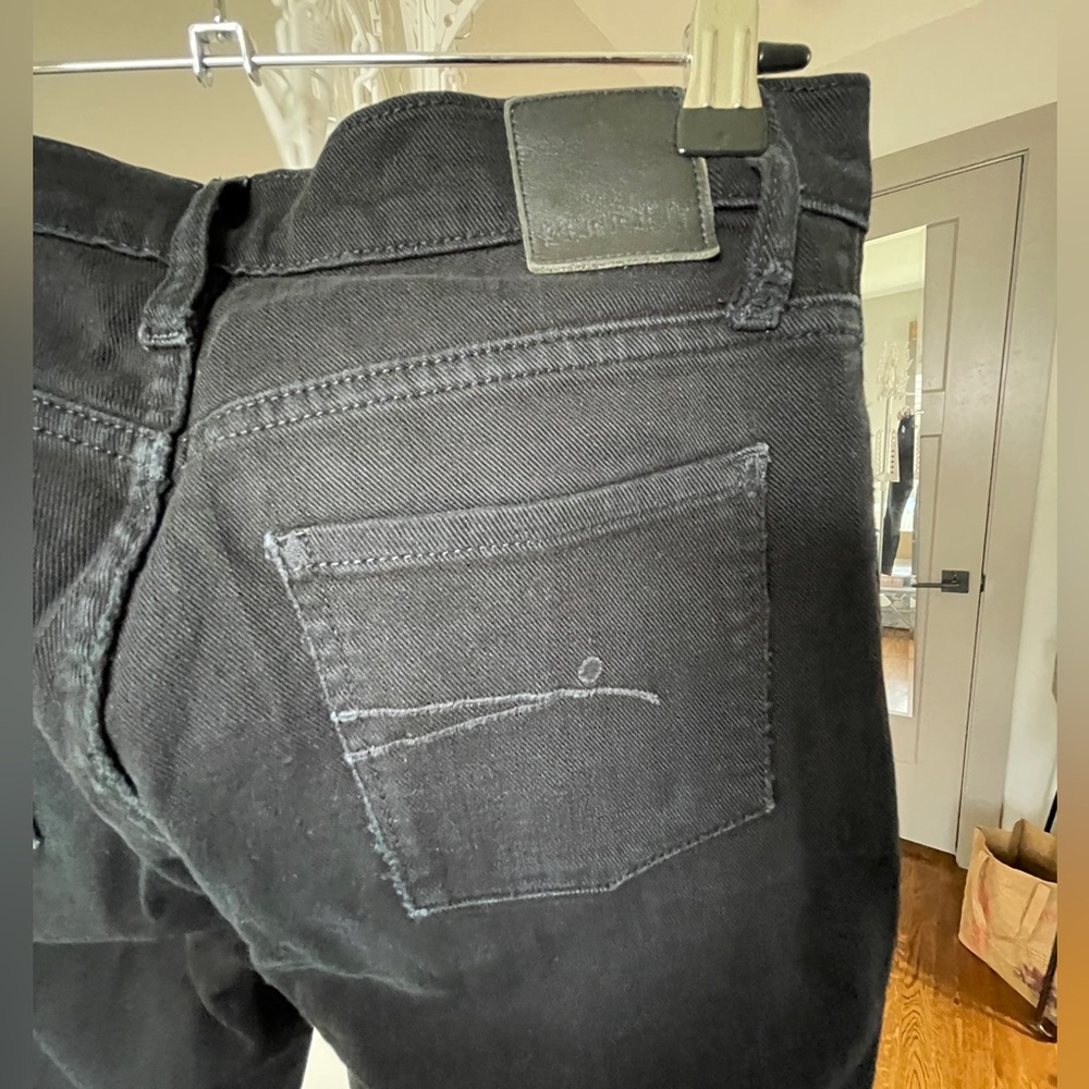 Nobody Denim Mod Skinny - black mid rise skinny jean - 25